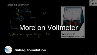 More on Voltmeter