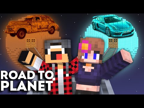 I gave a GIRLDRIEND a PORSHE off THE DIAMOND planet in Minecraft ! SECRET PLANET !