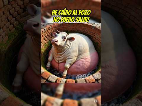 VAQUITA PREÑADA CAE a un POZO y lucha por su VIDA 🐮🚨 #historias #animales #cow #reflexiones