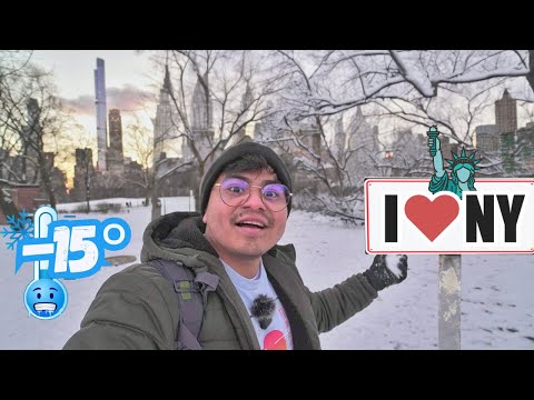 Así se vive el verdadero FRIO en NEW YORK 🗽❄️ Tormenta INVERNAL