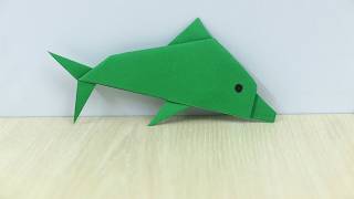 How to Make Paper Dolphin Step by Step - Easy Origami Dolphin