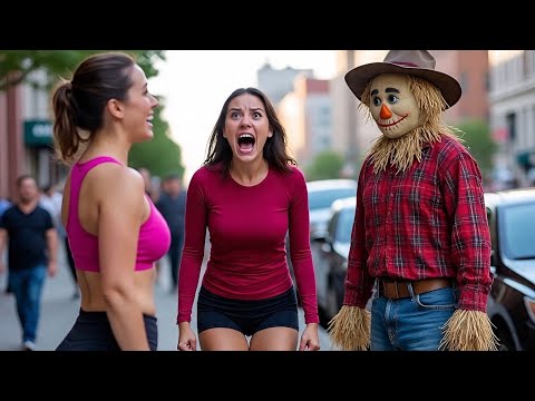 #best_pranks Isso é um Homem de verdade ? - Espantalho - Scarecrow Prank
