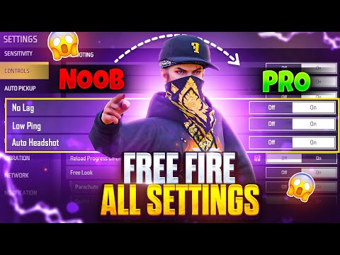 FREE FIRE ALL NEW PRO SETTINGS ⚙️🔥 || FREE FIRE A-Z CONTROL SETTINGS || FIREEYES GAMING