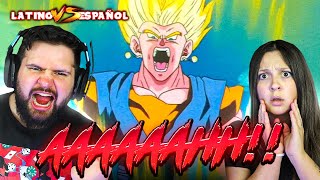 ESPAÑOLES REACCIONAN A DRAGON BALL Z LATINO💥🔥VEGETTO SE TRANSFORMA EN SUPERVEGETTO CONTRA MAJIN BU!🔥