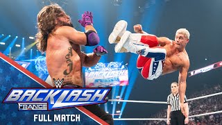 FULL MATCH: Cody Rhodes vs. AJ Styles | WWE Title Match: WWE Backlash France
