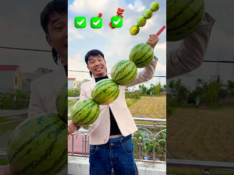 Xiên Dưa Hấu To Bự - Satermelon Skewers By #PHD Shorts