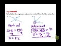 Vertical and Complementary Angles Concepts