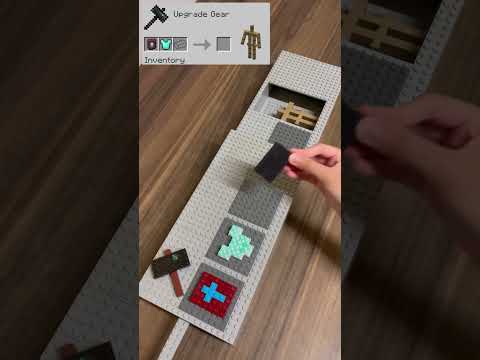 Upgrading Minecraft Netherite Chestplate BUT Lego! | New Smithing Table