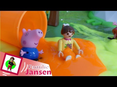 Playmobil Film "Peppa Wutz MEGA  Schleim Park" Familie Jansen / Kinderfilm / Kinderserie