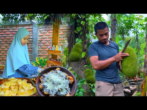 Panen nangka di kampung dibuat cemilan begini aja, simple tapi enaaak banget | Jajanan Viral