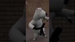 Bernard vs Karate Zack  Urban Wild West Showdown! #bernard #polarbear #bear