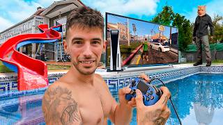 24 HORAS EN LA PISCINA !! *ALGUIEN ME ESPIA DE NOCHE*
