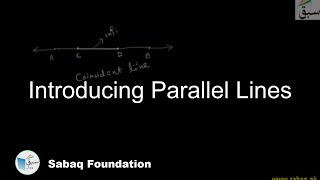 Introducing Parallel Lines