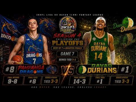 LIVE: PAMPANGA vs DAVAO DURIANS | GAME 7 LNB PLAYOFFS | SEASON 4 | August 9, 2026