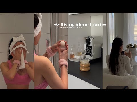 My Living Alone Diaries | Morning Routine, Setting up my new coffee machine, My Ice coffee recipe🤍☕️