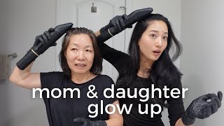 mom & daughter glow up ✨ coloring our hair at home using colorsonic device