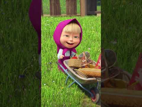 Неожиданный визит Января! ❄️👋 #Shorts #машаимедведь #ЛетосЯнварём #MashaandtheBear #kids #мультик