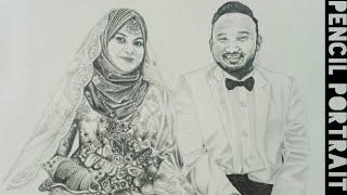 Pencil portrait drawing time lapse | Safran