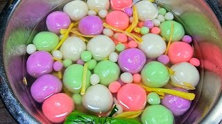 cách nấu CHÈ TRÔI NƯỚC để bán - CHÈ TRÔI NƯỚC mềm dẻo 4 MÀU  bóng đẹp không bị cứng 