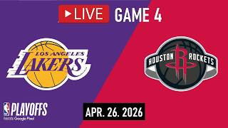 Los Angeles Lakers vs Houston Rockets LIVE FULL GAME 4 | NBA PLAYOFFS | Apr. 26, 2026
