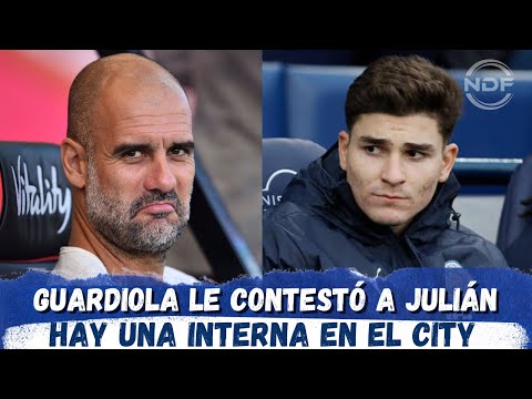 Pep Guardiola le contestó a Julian Alvarez luego de sus declaraciones 😱