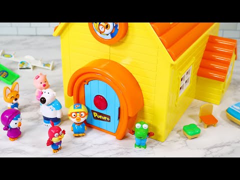 [Toy ASMR] Pororo House Playground School Set Satisfying with Unboxing & Review Toys