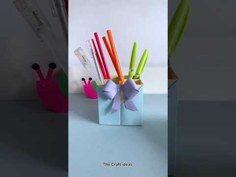 How to make pen and pencil stand with paper se pen holder Kaise banaen diy penholder making #crafts