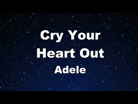 Karaoke♬ Cry Your Heart Out  – Adele 【No Guide Melody】 Instrumental