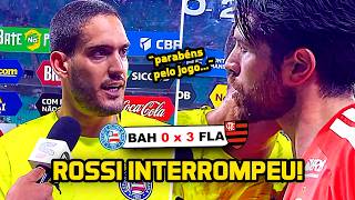 ROSSI INTERROMPE ENTREVISTA PARA PARABENIZAR GOLEIRO DO BAHIA