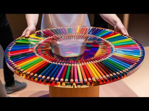 So Unbelievable, You Have to Watch:  A Masterful Epoxy Resin Creation with Colored Pencils