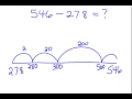 Subtracting on a Number Line by Counting Up