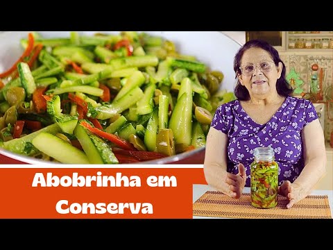 CONSERVA DE ABOBRINHA FÁCIL | TÃO GOSTOSA QUE EU NÃO ME CANSO DE COMER. 🥒🌮