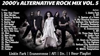 2000's Alternative Rock Mix #5 - 1 Hour Playlist - Linkin Park, Evanescence, Etc. 🔥