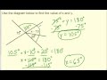Angle Relationships and Calculations