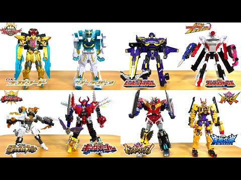 スーパー戦隊の変形合体ロボ！メインロボと追加戦士専用ロボがコンビで戦うぞ！テガソードレッドとグーデバーンだ！