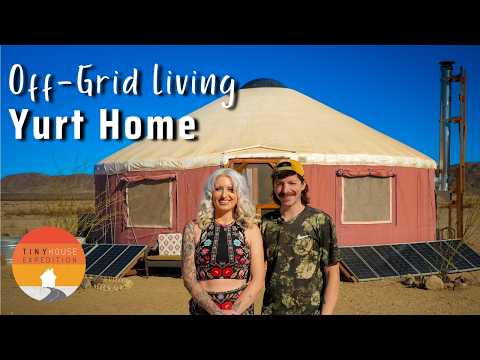 Couple builds Off Grid Yurt Homestead for $60k - beautiful interior!