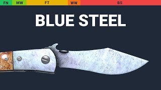 Navaja Knife Blue Steel Wear Preview