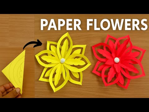Paper Flowers | How to Make Paper Flowers | Easy Paper Flower Craft | Flower Making with Paper