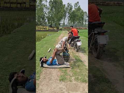 The boy made fun with me.100#automobile