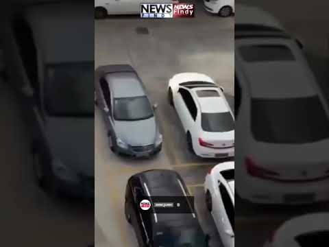 Çin’de Kadın, Araç Sürücüsünün Arabayı Üzerine Sürmesine Öfkelenip Öcünü Aldı!