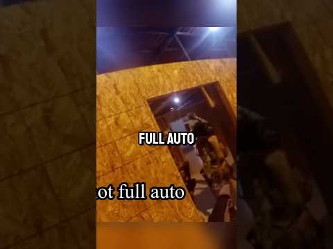 Military Soldier Uses Full Auto