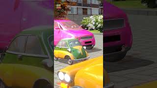 Wheels On The Taxi #shortsfeed #rhymes #singalong #learning #animals