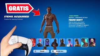 *GRATIS* MAPA SECRETO para conseguir TODAS las SKINS GRATIS en FORTNITE ✅ (Free Travis Scott)