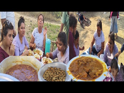 বন্ধুদের সাথে ২০২৪ সালের লাস্ট পিকনিক | Mutton Kosha | Chicken Pokora | Lote Mache Chop | Chutney