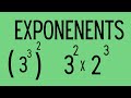 Exponent Rules and Operations