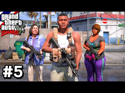 GTA V - Mod Zombie SS2 [Thai] ช่วยเหลือผู้รอดชีวิตในเมือง #5 (GTA V Mod Zombie)