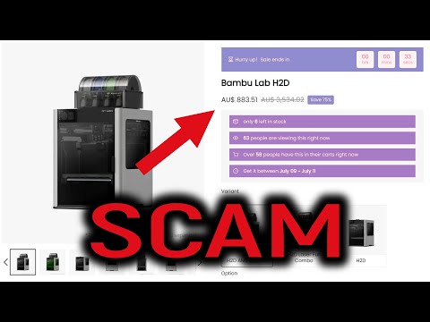 MASSIVE fake Bambu Lab scam going on right now