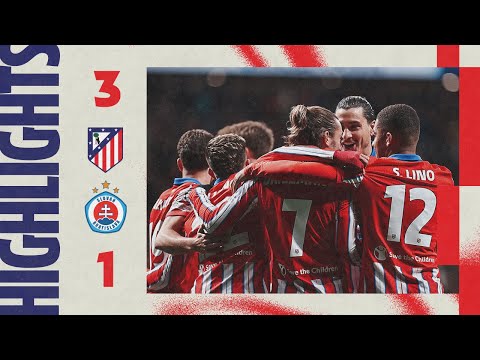 ملخص المباراة أتلتيكو مدريد - براتيسلافا