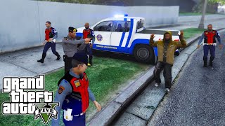 Patroli Dishub Kejar Kejaran Dengan Begal Motor || GTA 5 Mod Polisi Indonesia