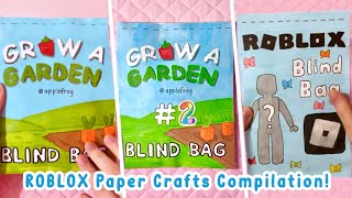 🩶paper diy🩶ROBLOX PAPER CRAFTS COMPILATION! | ASMR | blind bags | applefrog
